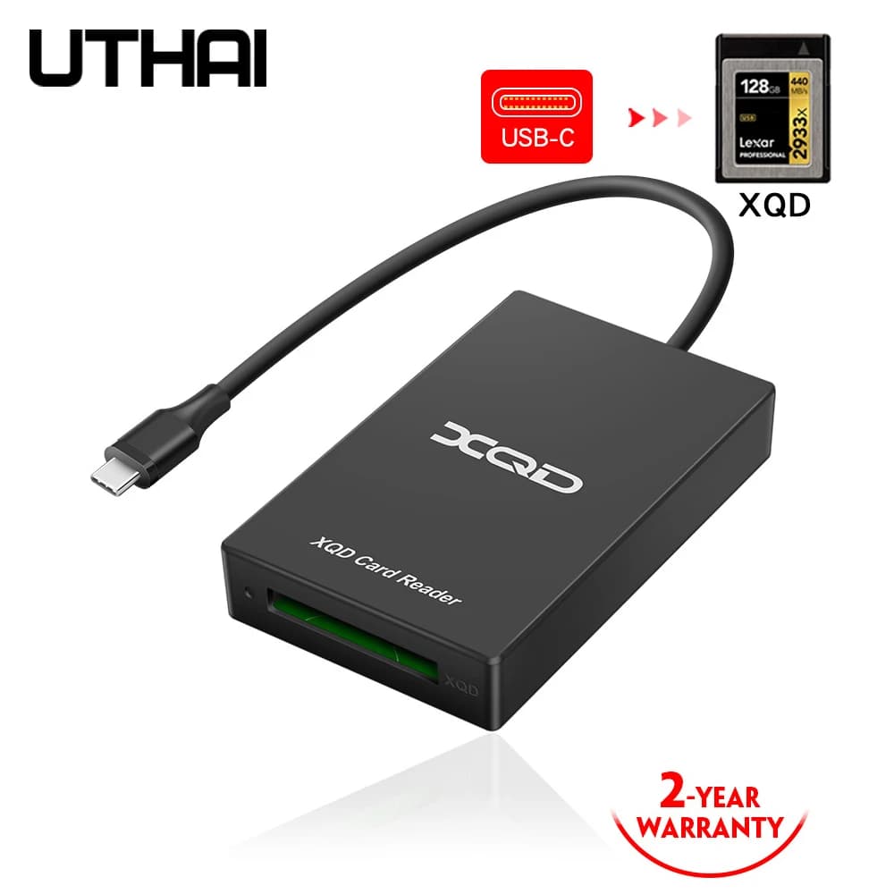 UTHAI Q01 Rocketek XQD 3.0 Card Reader Type-C USB 3.0 High-Speed 5Gbps Compatible with M/G Series Digital Storage
