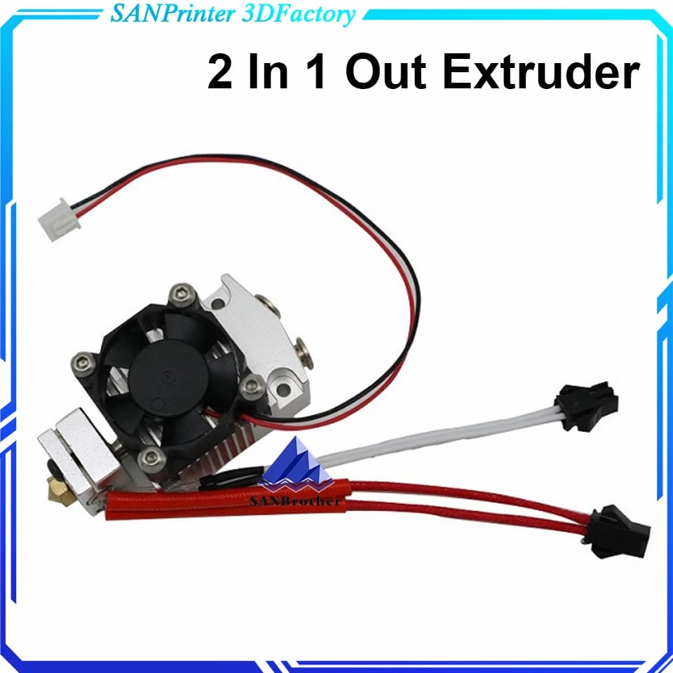 Estrusore ciclope e Chimera 2 In 1 Out 2 colori Hotend con estrusore Titan / Bulldog per stampante 3D I3 12V/24V.