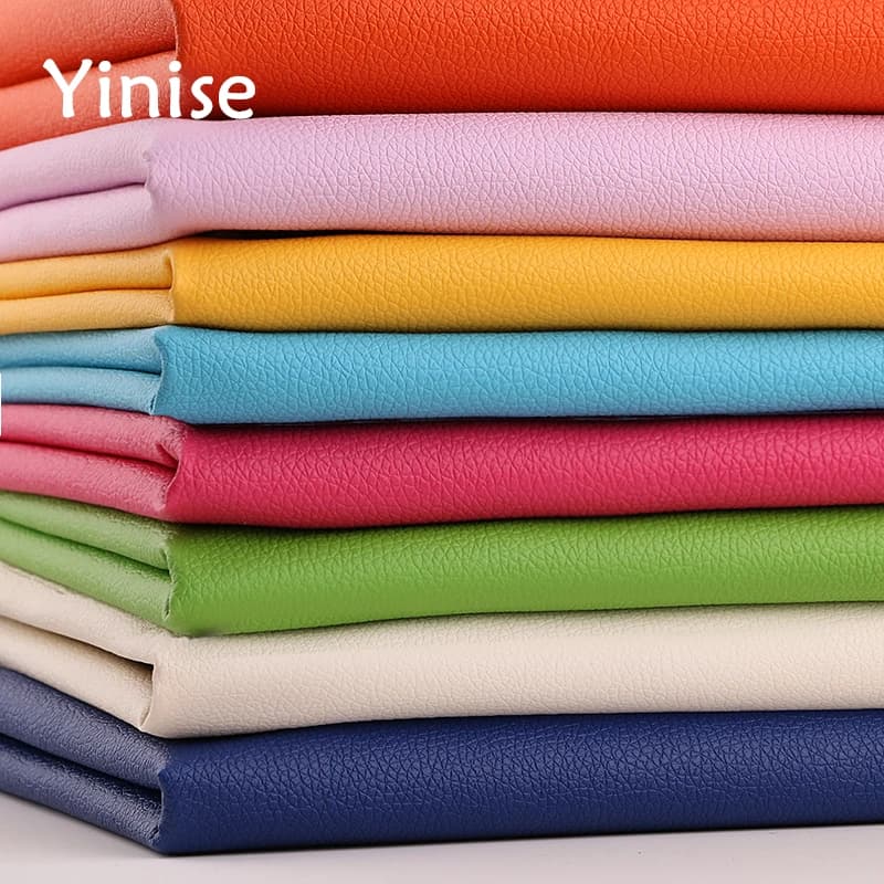 50x138cm Synthetic Leather Fabric Small Litchi PU Leather DIY Sewing Craft for Bags Sofa Faux Artificial Leather Home Decoration