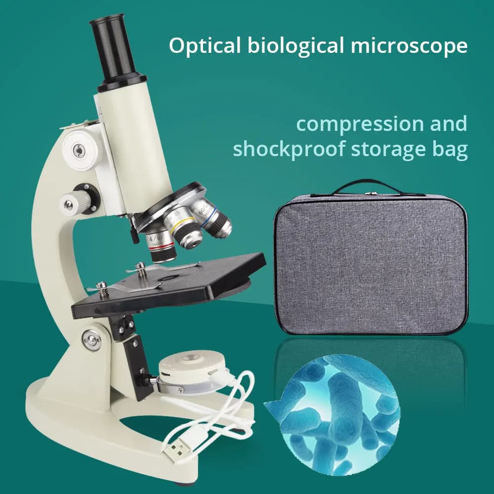 Microscopio biologico professionale ottico 40-10000X microscopio per sperma universitario ad alto ingrandimento HD Photography