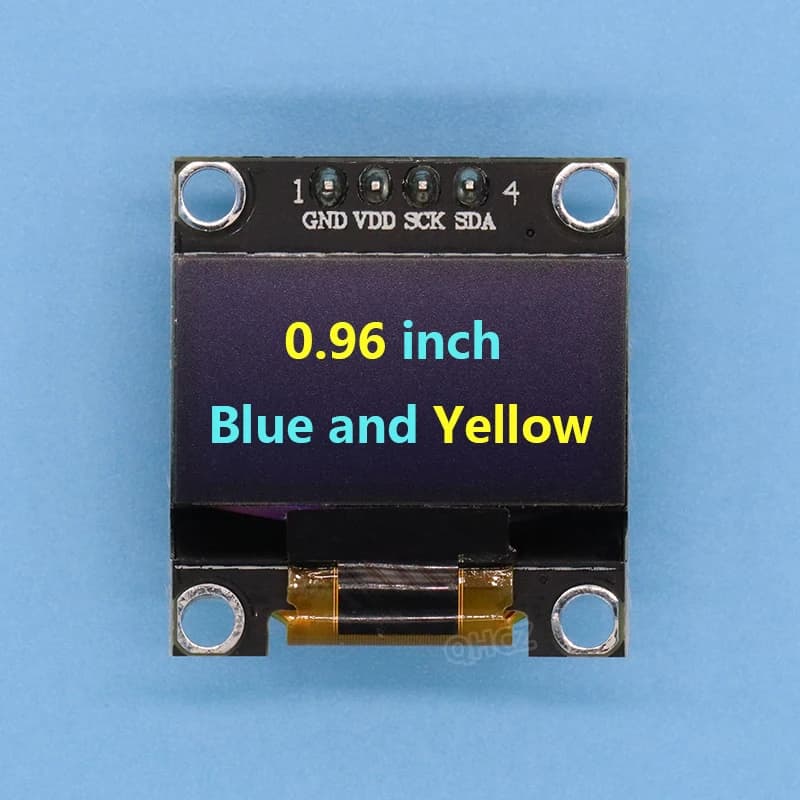 4pin 0.96 "SSD1306 bianco/blu/giallo blu 0.96 pollici OLED 128X64 modulo Display OLED 0.96" IIC I2C comunicare per arduino