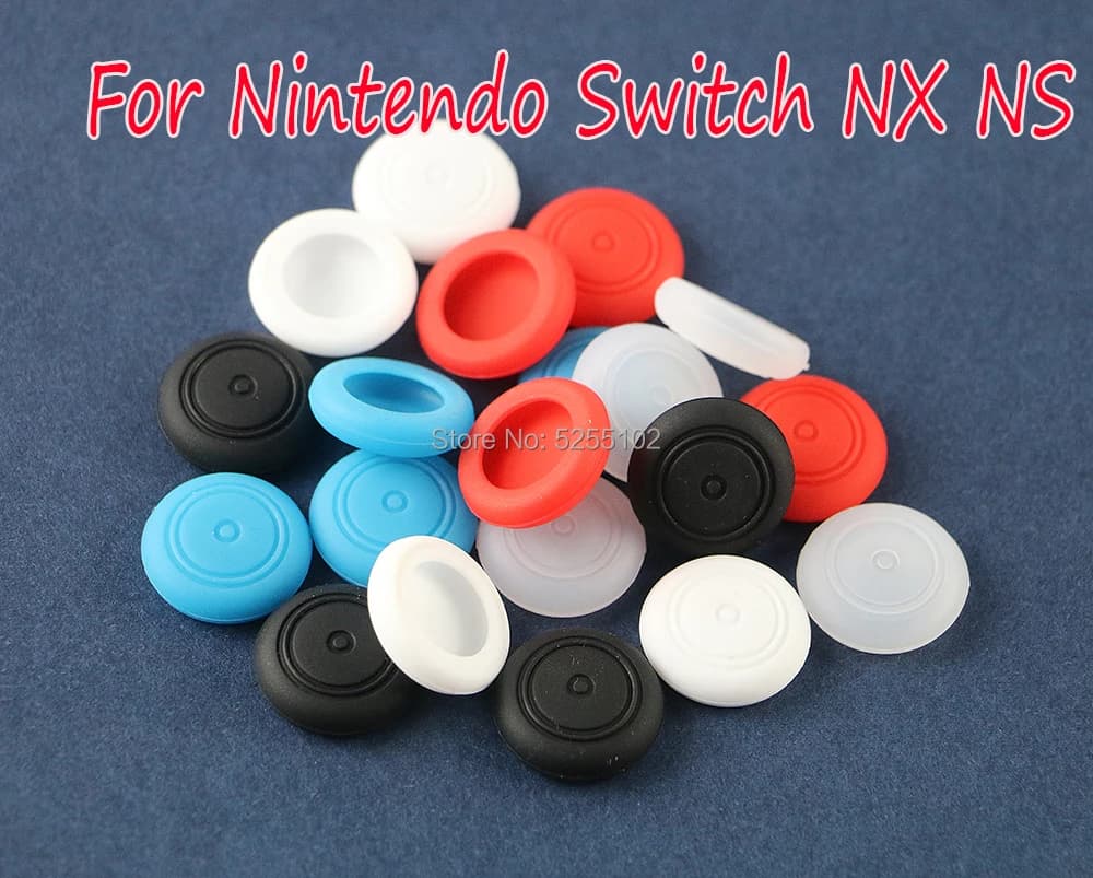8PCS Silicone Thumb Stick Grip Cap Joypad Joystick Analogico Custodia Della Copertura Per Nintend Switch Lite NS Controller Joy Con ThumbStick