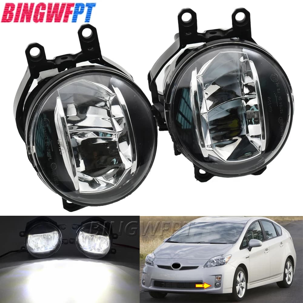 Per Toyota Prius ZVW30 XW30 2009 2010 2011 LED Angel Eye fendinebbia Daytime Running fendinebbia DRL + Cut-Line Lens fendinebbia lampade
