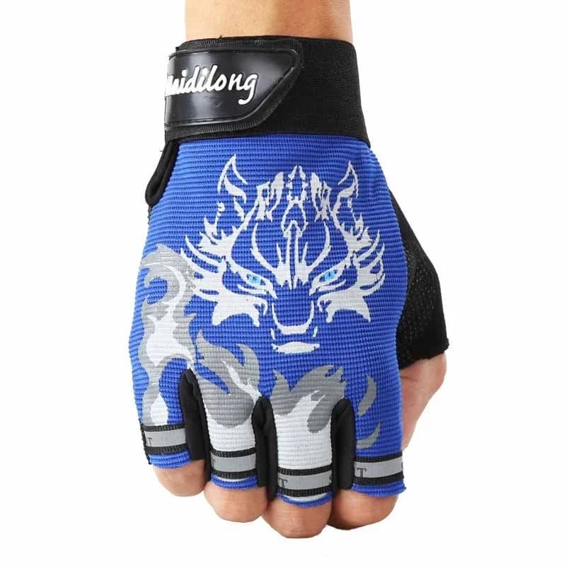 Hot Sale 1 Pair Unisex Children Anti-Slitting Breathable Bike Motorcycle Gloves Outdoor Bar Means Cycling Hand Protect wear