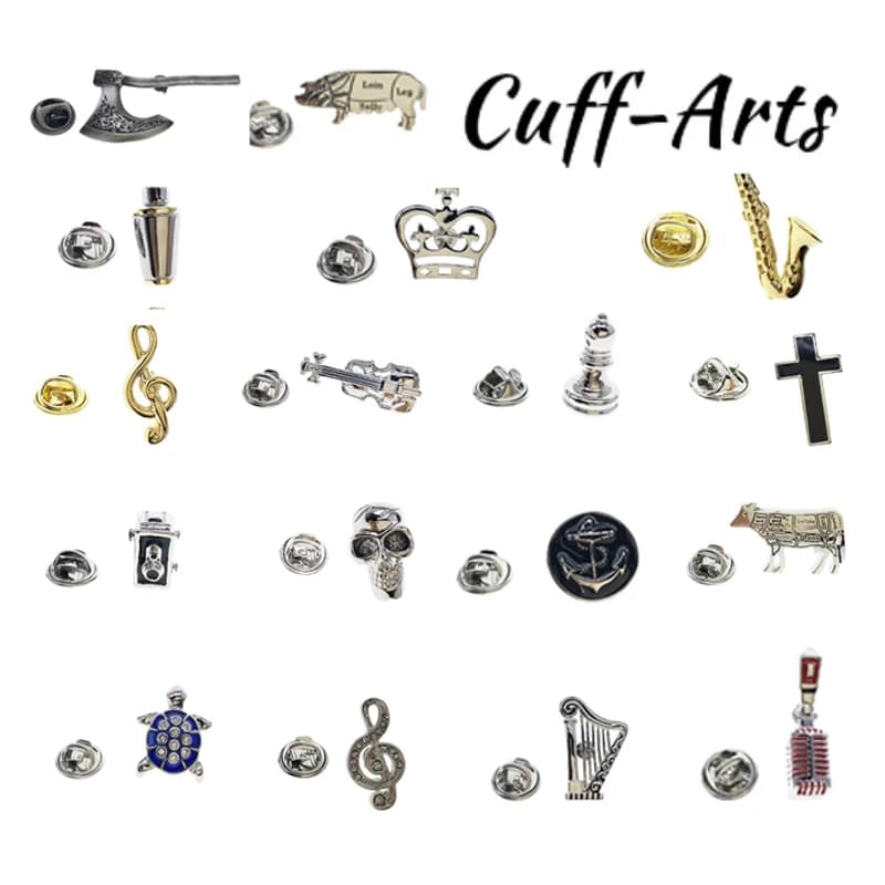 Spilla spilla Badge moda ascia corona musicale chitarra arpa ancora tartaruga cavallo mucca scacchi spilla accessori abbigliamento uomo donna