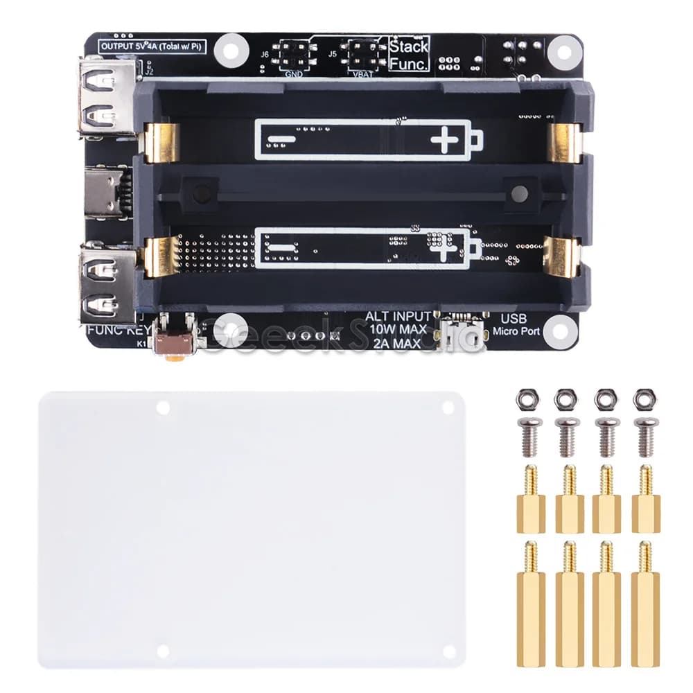 UPS Plus with automatic shutdown RTC remote power supply OTA Firmware for Raspberry Pi 5/4B/3B +/3B/2B/B +/B/A +/A