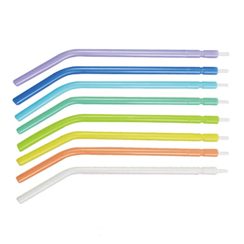 250 pcs air water dental syringe with nozzles with plastic nucleus 3-way disposable tubes teeth whitening dental tool