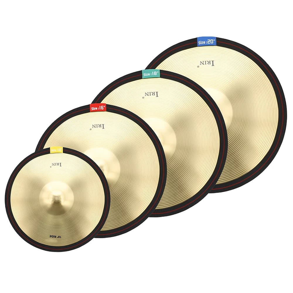 Smorzatore per cintura elastica Pratica per batteria Piatto per batteria Silenziatore muto Nastro per pad 14 + 16 + 18 + 20 pollici Kit di parti e accessori per batteria