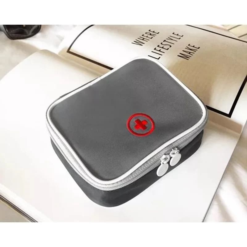 Borsa per medicinali di emergenza portatile Kit di pronto soccorso domestico Kit di emergenza medica Organizzatore Borsa per pillole per medicinali da viaggio all'aperto