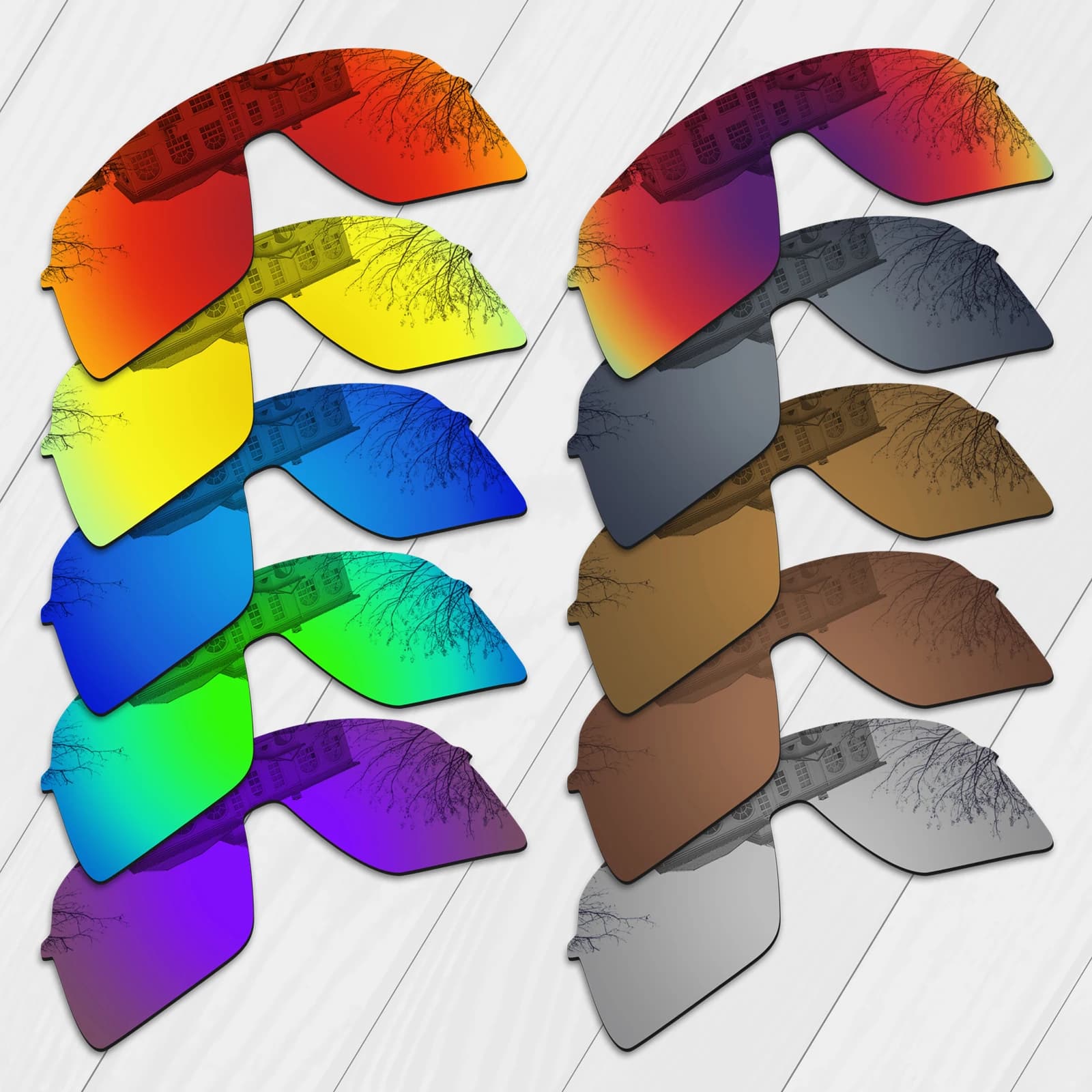 Lenti di ricambio migliorate polarizzate EOS per occhiali da sole Oakley Sutro Lite OO9463 - Scelta multipla