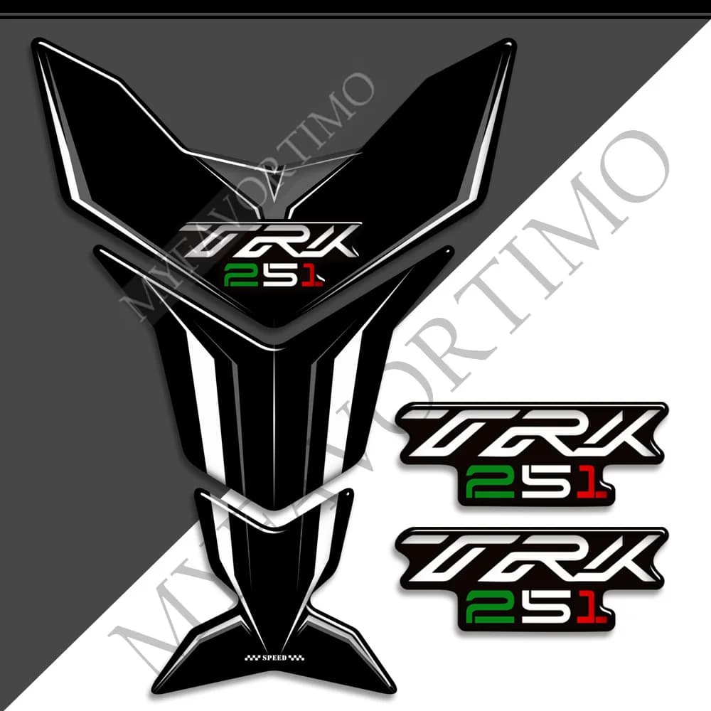 Bagagli Kit Olio Combustibile Ginocchio Casco Rilievo del Carro Armato Tronco Del Motociclo Per Benelli TRK251 TRK 251 Avventura Custodie Adesivi Decal TankPad
