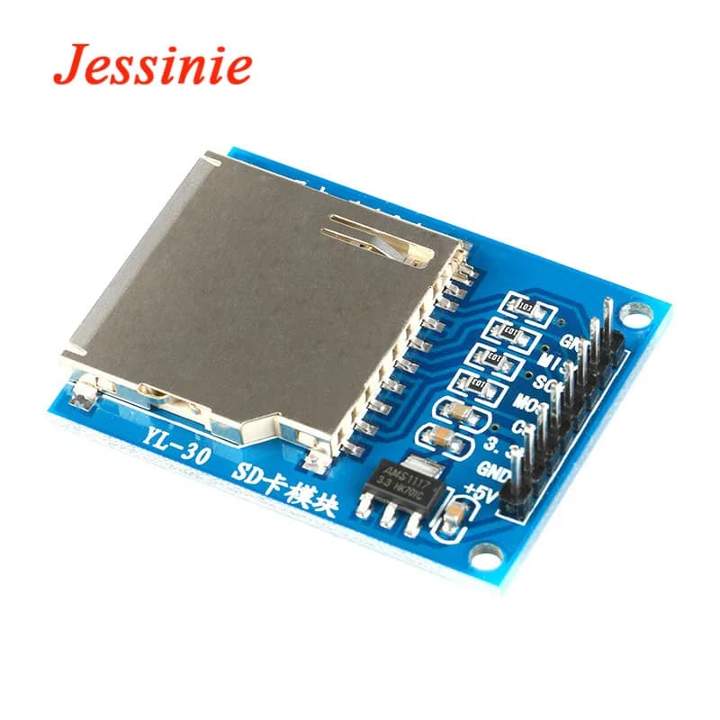 Modulo Lettore e Scrittore di Schede SD, Elettronica Intelligente, Lettore Slot Socket ARM MCU per Arduino DIY Starter Kit 51 STM32