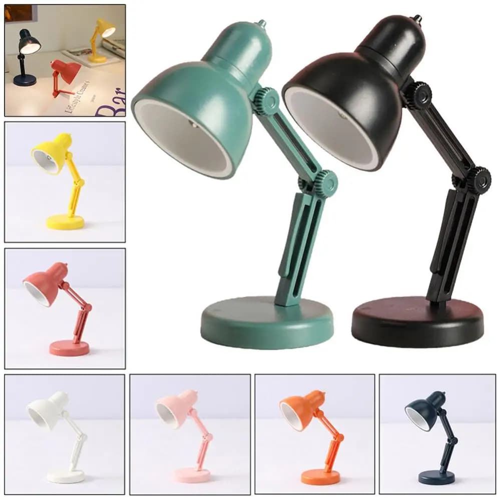 Mini lampada da tavolo portatile lampada da scrivania a LED lampada da tavolo pieghevole per la protezione degli occhi lampada da lettura notturna per camera da letto