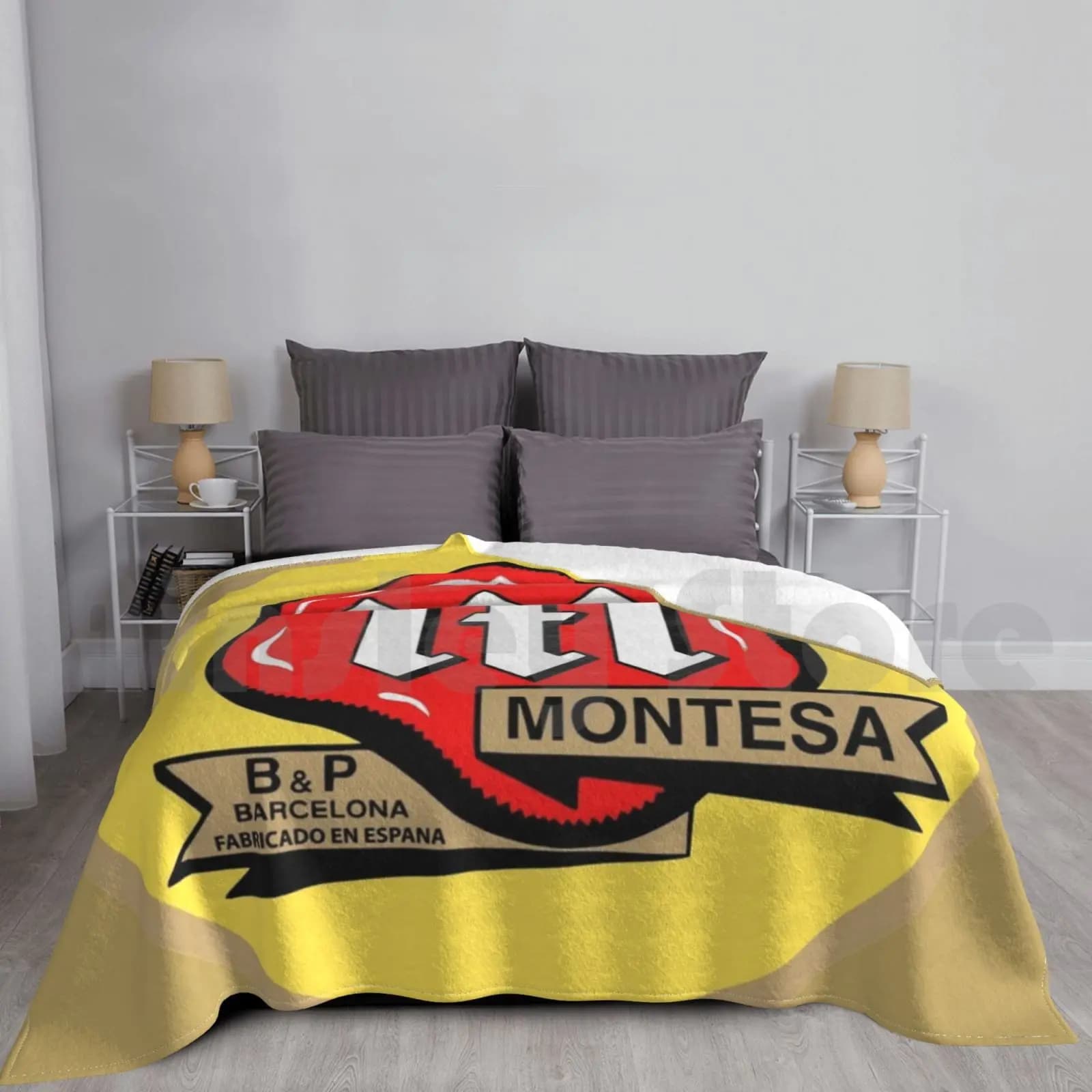 Montesa Coperta Super Morbida Calda Luce Sottile Spagna Motocross Bici Motori Moto Enduro Racing