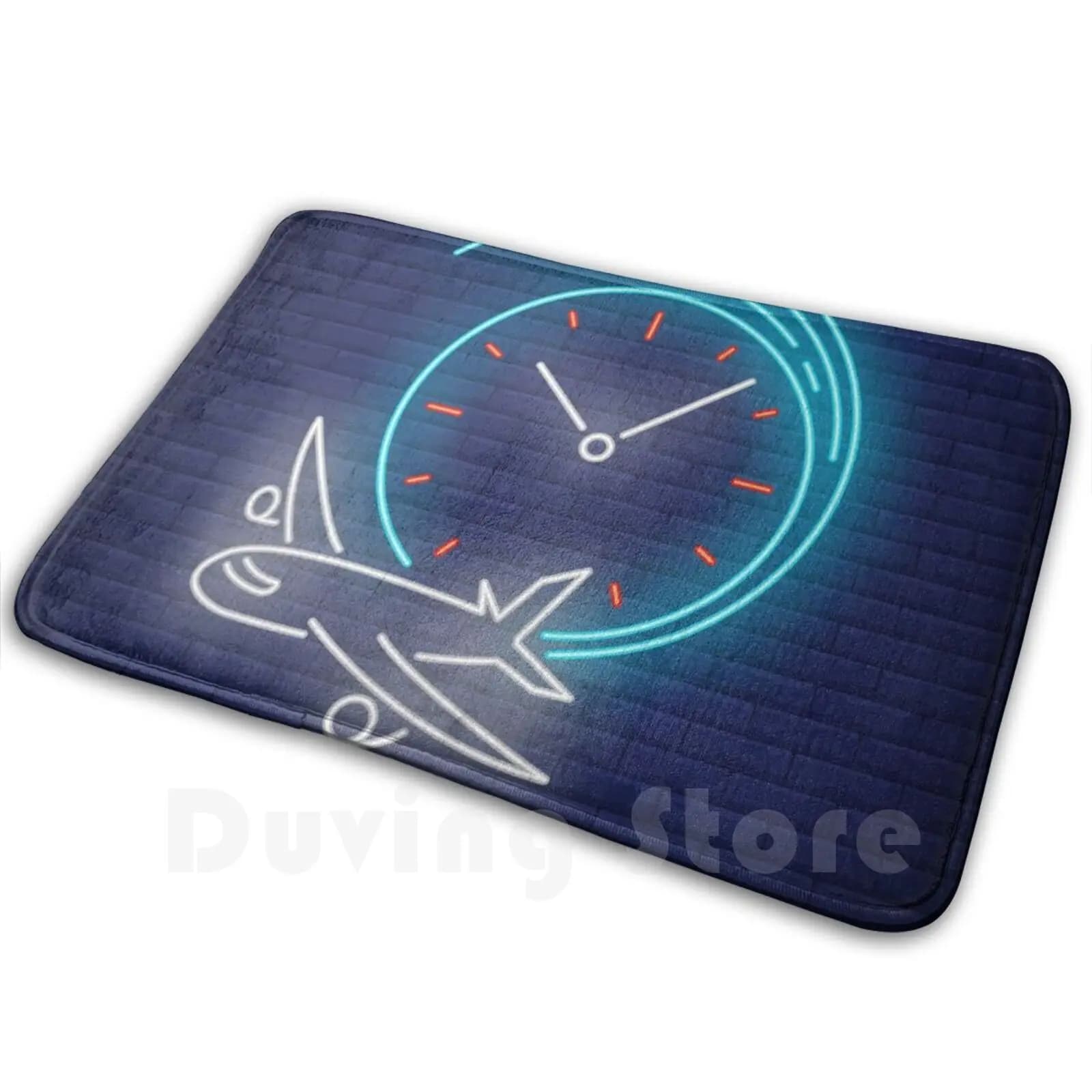 Neon # 2 tappeti tappeto tappeto cuscino morbido antiscivolo neon cool time aereo coolstuff aereo volo blu