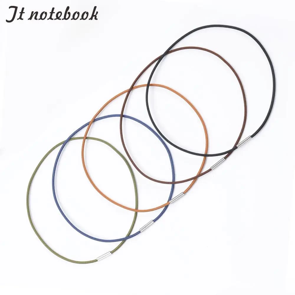 2pcs Spare Rubber Band Leather Notebook Accessory for Travelers Notebook Repair Elastic String Bungee Cord