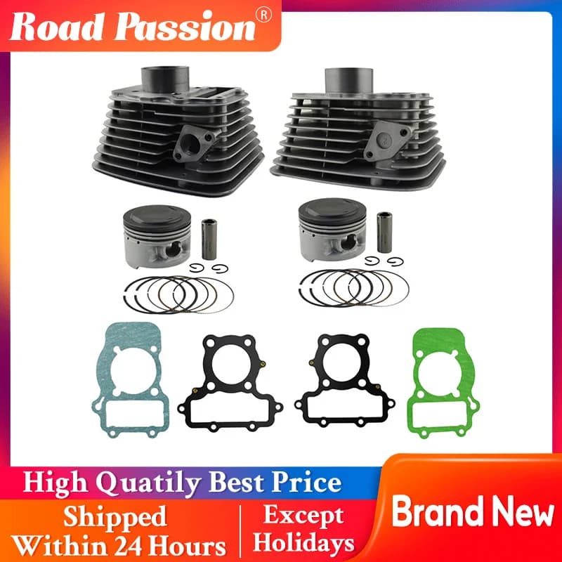 Kit Cilindro Motore e Fasce Elastiche STD 49mm Road Passion per Yamaha XV250 Virago