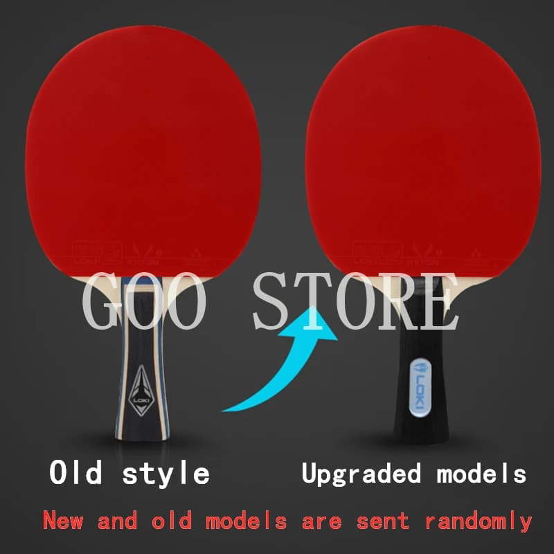 LOKI K1000 Set di racchette da ping pong professionali Tubo in fibra di carbonio Tech Ping Pong Bat Competition Potente paddle da ping pong