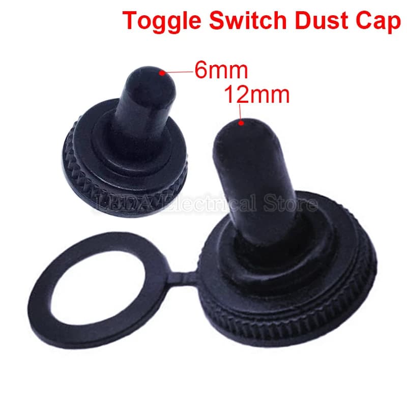 10 Pz 6mm/12mm Rubber Cover Waterproof Boot Cap Hat Water Test Powder Test Protect For MTS/E-TEN Mini Leverage Switch