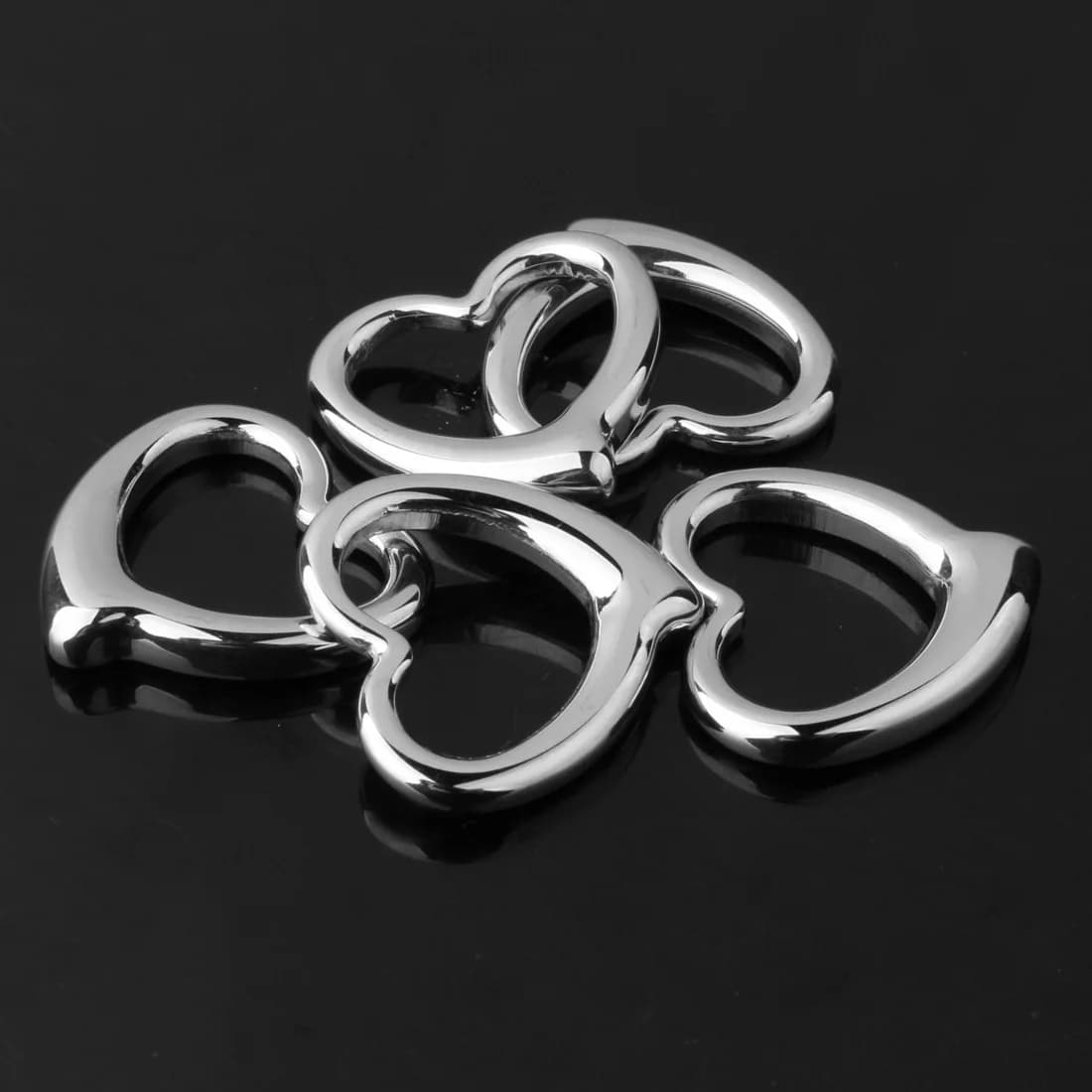 10pcs/Lot Stainless Steel DIY Lover's Heart Charm Pendant For Making DIY Bracelet Necklace Jewelry Handmade Heart Accessories