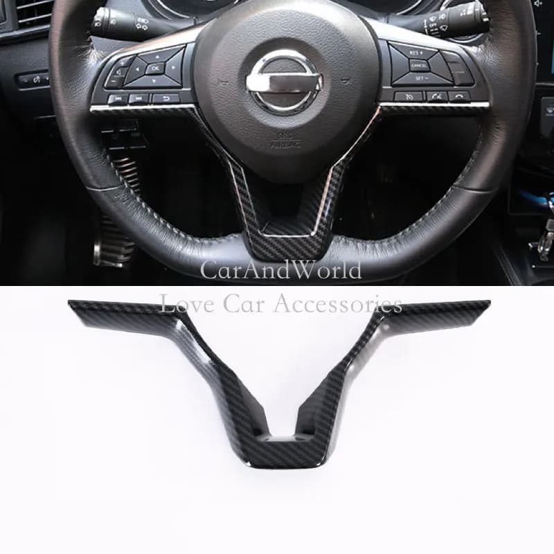 Per Nissan Leaf 2018 2019 Interni Volante Regolare Tasto di Interruttore Sequin del Pannello di Copertura Trim Bicromato di potassio Accessori Per la Decorazione Auto