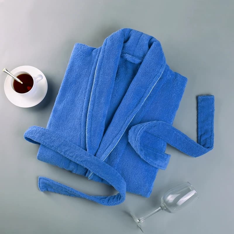 Women's Slim Cotton Bathrobe and Long Honeycomb Design Spring/Summer Morning Dress for Sexy Nightwear for Hotel Beauty Salon