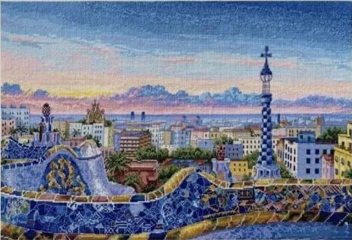 Parco Bellissimo Paesaggio kit da cucito Cucito 16CT 14CT Tela Non stampata Ricamo fatto a mano Kit punto croce Set Decorazioni per la casa fai da te