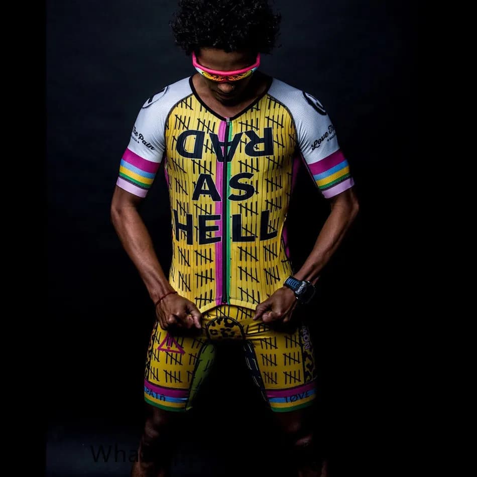 Triathlon Aero Racing Suit Men LOVE THE PAIN Pro Team abbigliamento Ciclismo tuta attrezzatura bici personalizzata Ciclismo Maillot Speedsuit