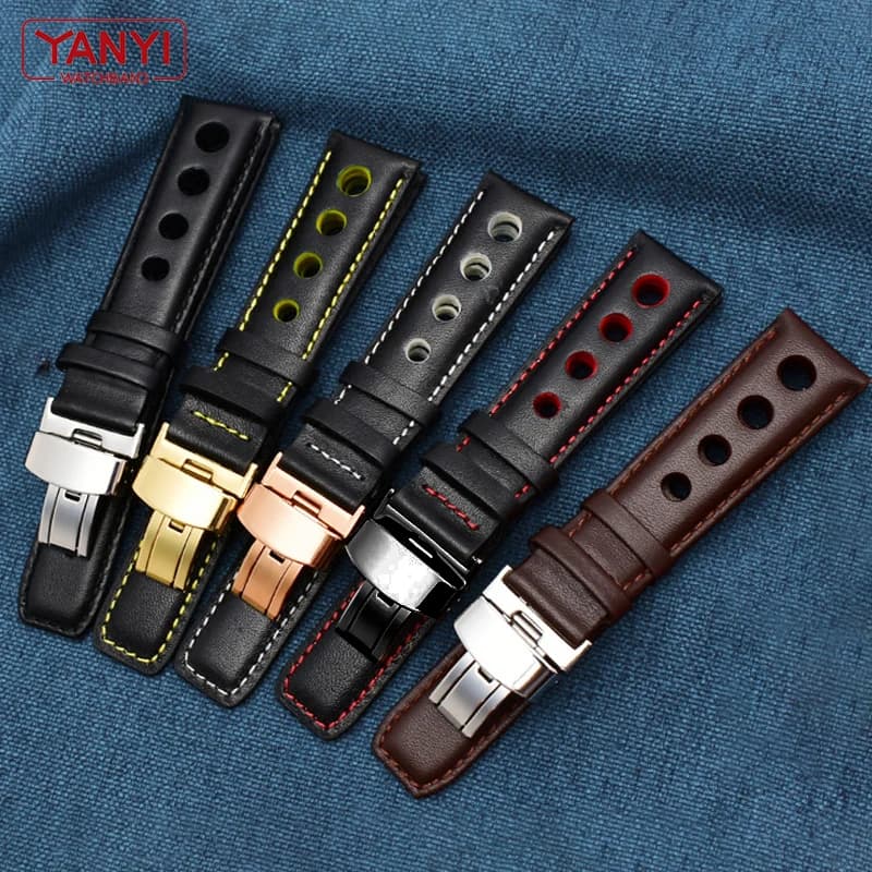 Bracciale in vera pelle per tissot Sports Racing Series PRS516 T91 1853 cinturino in pelle bovina strato superiore 20mm per cinturino chopin