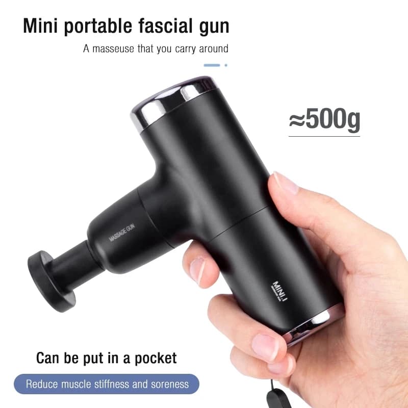 Syeosye Mini Massage Gun Stripper for Deep Fabrics Electric Massage Body Collo Vibrations Muscle Relaxation Pain Pain-resistant therapy