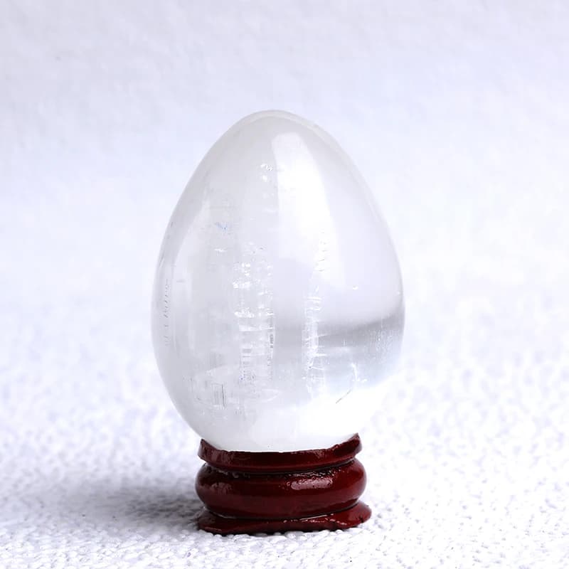 1 pz cristallo di Selenite naturale Yoni uovo o palla gesso quarzo minerali grezzi Reiki campione punto pietra curativa assistenza sanitaria massaggio