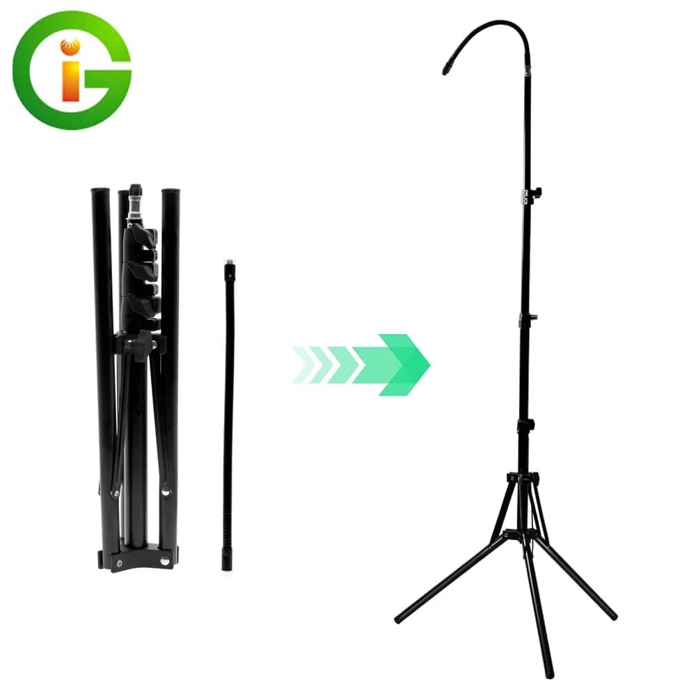 Adjustable metal floor tripod 60-160cm accessories for ground hose with freely folded metal hose 360 degrees