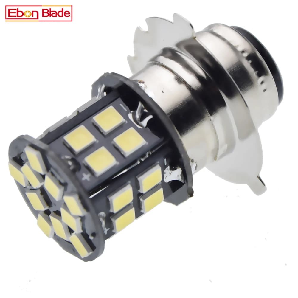 1 pz P15D-25-3 LED lampadina faro Moto 30 2835 lampadine SMD 6V 12V 24V bianco Moto ciclomotore Scooter ATV lampada luce