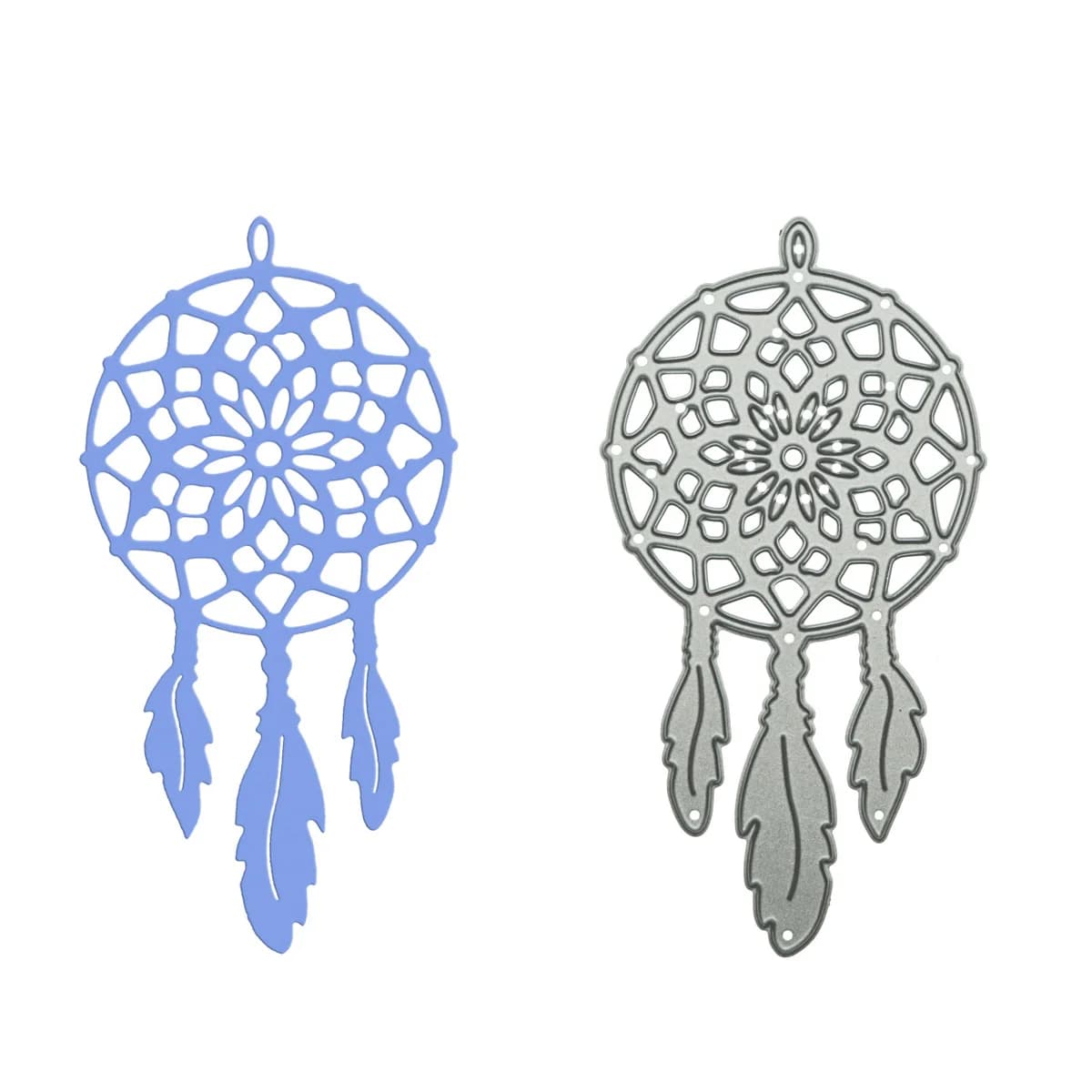 Metal Cutting Dies Scrapbooking Feather Dream Catcher Pattern Cutter Stencil For DIY Clipart Work Diary Book Decorating