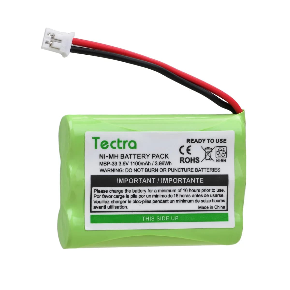 Batteria NIMH MBP33 da 1100 mAh per Baby Monitor Motorola MBP33 MBP33PU MBP36 MBP36PU MBP41, MBP41BU, MBP41PU, MBP43, MBP43BU