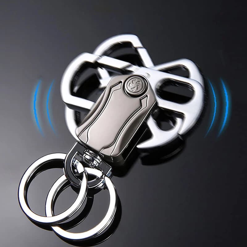 Creativo Fidget Spinner Portachiavi Apribottiglie in metallo Girevole Finger Gyro Portachiavi Portafoglio Organizzatore Portachiavi per auto