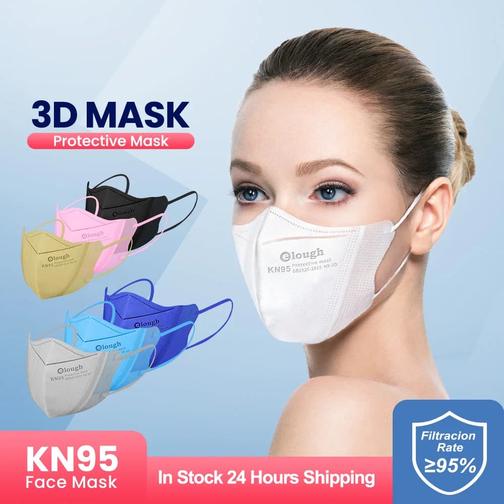 Maschera 3D colores mascarillas fpp2 homologada españa ffp2mask Maschera ffp3 Maschere riutilizzabili KN95 4 strati PM057