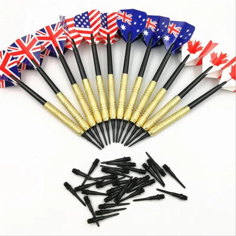 6 pezzi Professionale Grammi Punta Morbida Freccette Set con Extra Punte di Plastica con 4 Tipi Voli per Tirassegno Elettronico Elettronico