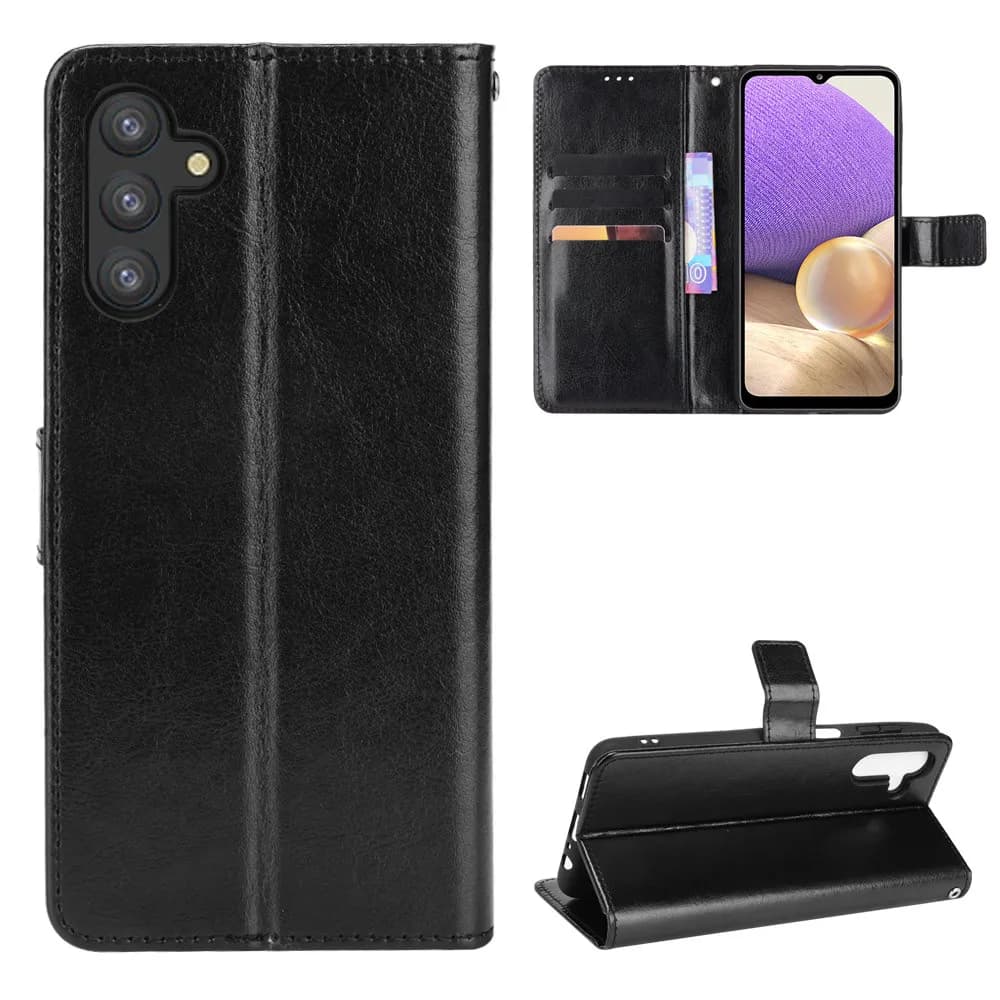 Per Samsung Galaxy Jump 3 5G Custodia di lusso Flip Portafoglio in pelle PU Custodia con cordino per Samsung Jump 3 Jump3 Borsa per telefono