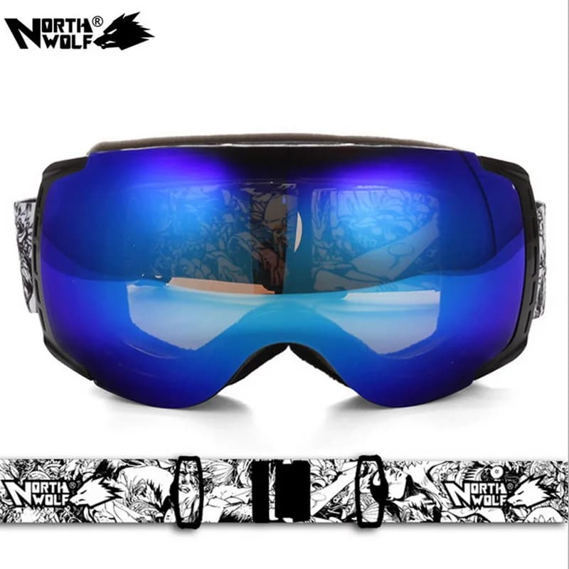 NORD LUPO Unisex Professionale Occhiali Da Sci Anti-fog Doppio Occhiali Da Sci UV400 Scarponi Da Neve Sport Sci Occhiali Snowboard Occhiali