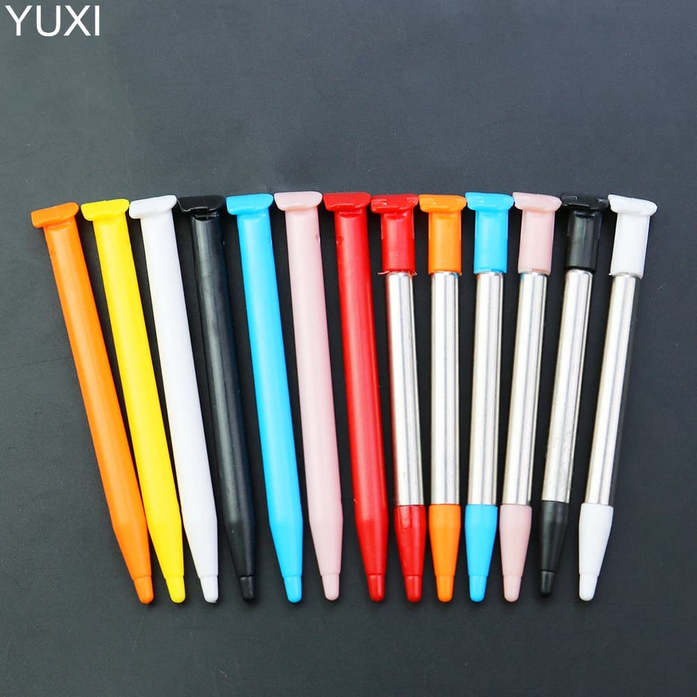 YUXI 1PCS Touch Pen Penna telescopica in metallo e penna touch in plastica per Nintendo New 2DS LL XL