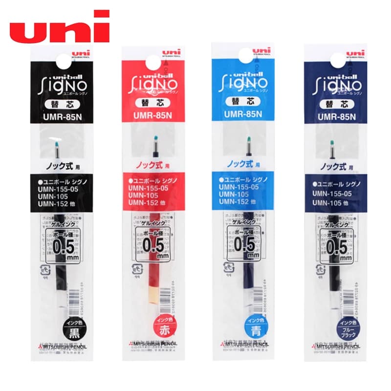 Uni Ball UMR-85 ricariche Signo per UMN-152/207/105 Micro Line 0.5mm Roller Ball giappone nero/blu/rosso/blu nero colori per scegliere