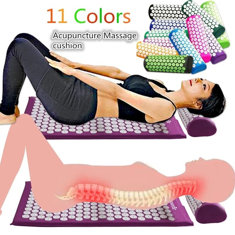 Non-Slip Digitopression Massage Cushion Zerbino Body Pain Spike for Fitness Pilates Exercise Yoga Bearing Zerbino Gift Bag Application Kuznetsov