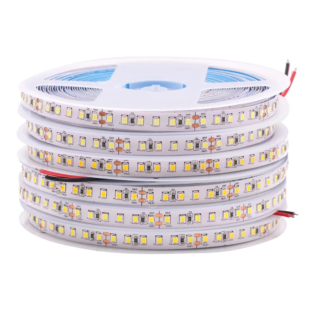 DC12V 24V 2835 striscia LED 240 120LEDs/m 3000K 4000K 6000K flessibile LED corda nastro nastro LED lampada luce 5m 10m 15m 20 m/rotolo