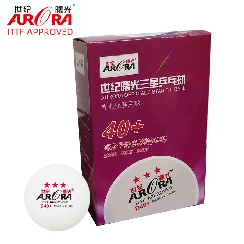 AURORA ITTF approvato Palle Da Tennis Da Tavolo 3 Star Palla ABS di Plastica 40 + mm Palline Da Ping Pong per il gioco tabletennis tenis PingPong