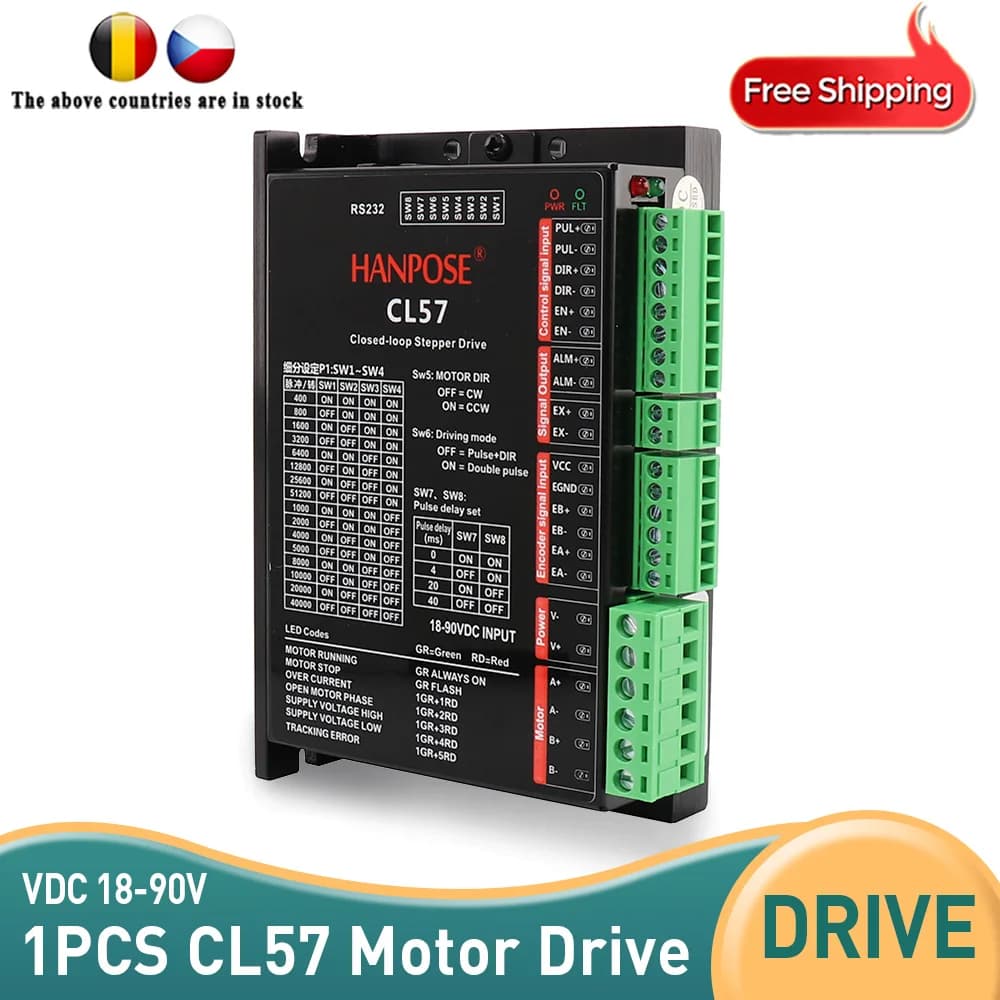 Servoazionamento passo-passo ad anello chiuso CL57 per servomotore ibrido driver controller CNC NEMA17 NEMA23 per stampante 3D