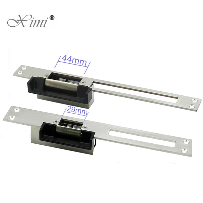 Serratura Elettromagnetica DC 12V 0.2A, Blocco Intelligente con Doppia Modalità di Sblocco per Sistema di Controllo Accessi Porte e Cancelli