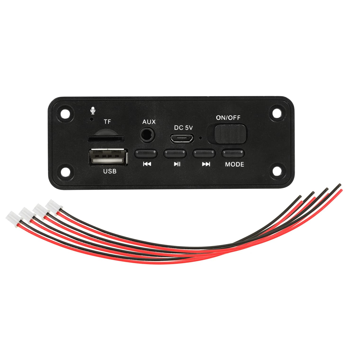 Kit USB Scheda di decodifica Bluetooth 5V Modulo radio FM per auto Supporto FM TF USB AUX Registrazione chiamate in vivavoce
