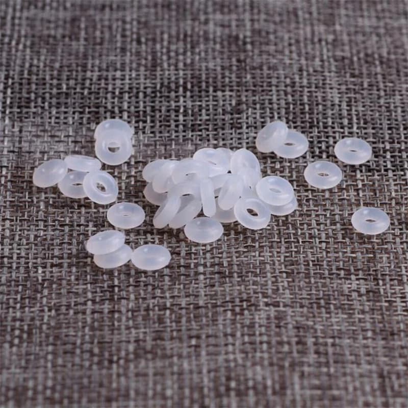 Misura originale Pan braccialetto da donna in gomma siliconica lattiginosa con tappo di sicurezza per braccialetto ragazza fai da te gel di silice anello elastico regalo con perline