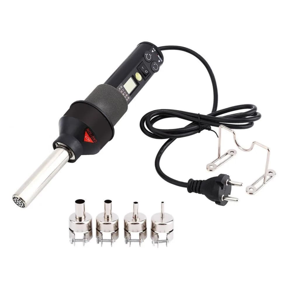 Vendita calda 220V 450W LCD Regolabile Elettronico Digitale di Calore Pistola Ad Aria Calda Dissaldatura Stazione di Saldatura IC SMD BGA Spina di UE Strumenti